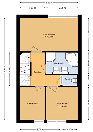 Floorplan - Bolder 9, 3751 ZM Bunschoten-Spakenburg